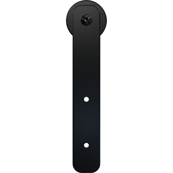 Ekena Millwork Economy Straight Strap Silent Roller Hanger w/ Bolts for Barn Door for 1 3/8" to 1 3/4" Doors, Black GB6008RBL - main